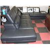 Image 1 : NEW BLACK LEATHERETTE LIFT BACK SECTIONAL