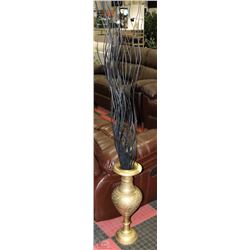 LARGE BRASS VASE (2 FEET TALL/9 IN.