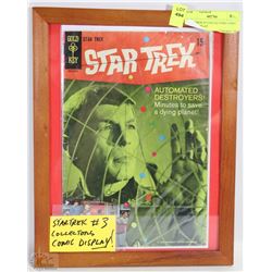 STAR TREK #3 COLLECTORS COMIC BOOK DISPLAY