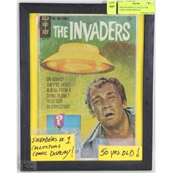 THE INVADERS #1 COLLECTOR COMIC BOOK DISPLAY