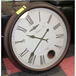 LARGE WALL CLOCK WITH PENDULUM