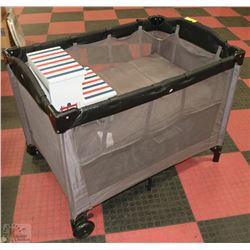 AVALON PORTABLE PLAYPEN GREY IN COLOR WITH