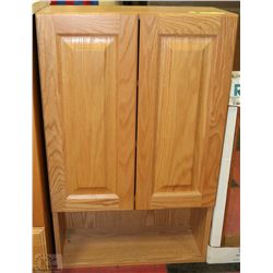 NEW OAK BATHROOM CABINET WITH 2 DOORS