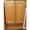Image 1 : NEW OAK BATHROOM CABINET WITH 2 DOORS