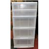Image 1 : 5 DRAWER PLASTIC STORAGE UNIT
