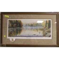 DUCKS UNLIMITED FRAMED, SIGNED , LTD EDITION
