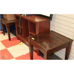 3PC ANY ROOM SET INCLUDES SHELVING UNIT AND 2