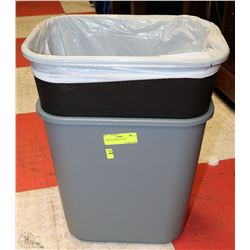 2 OFFICE GARBAGE CANS