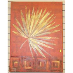 UNFRAMED OIL ON CANVAS