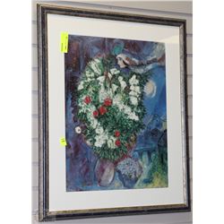 FRAMED FLORAL PRINT