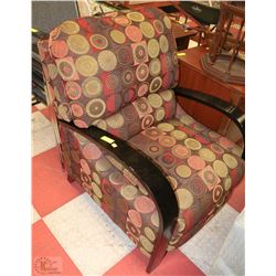 MODERN PRINT RECLINING CHAIR