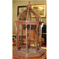 WOODEN BIRD CAGE
