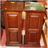 Image 1 : PAIR OF WOOD PILLAR  PLANT STANDS