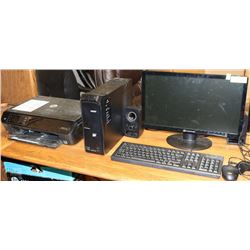 FULL GATEWAY DESKTOP COMPUTER WITH HP PRINTER AND