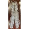 Image 1 : 19 PC PINWHEEL CRYSTAL GLASSWARE