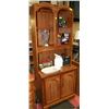 Image 1 : 2 PC WALL UNIT 30"X17"X75"HIGH