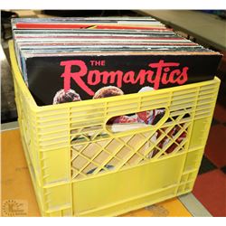 CRATE OF RECORDS AND 45'S