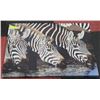 Image 1 : LARGE ZEBRA PRINT ON CANVAS 20"X27.5"