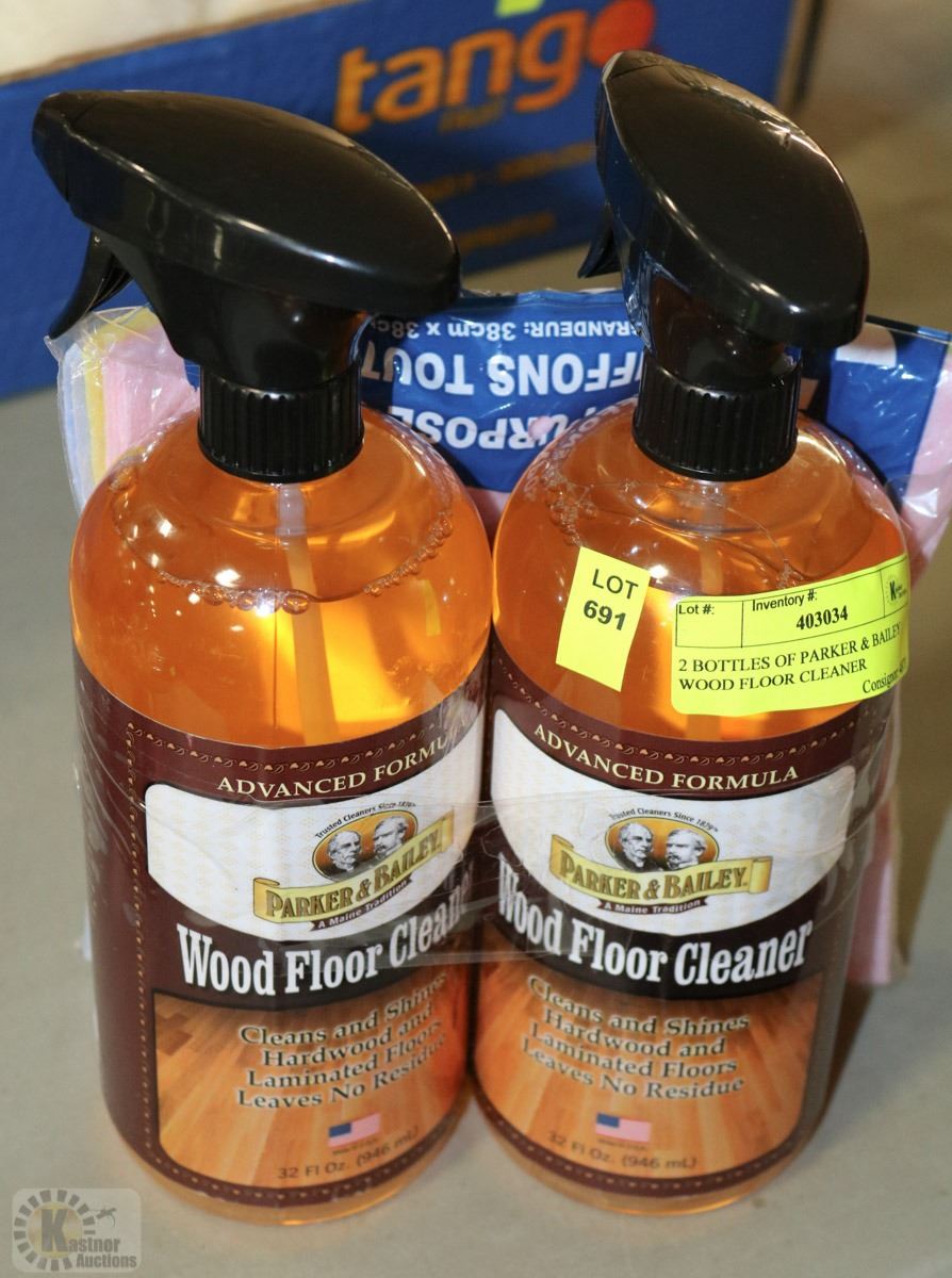2 Bottles Of Parker Bailey Wood Floor Cleaner