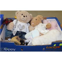 FLAT WITH 2 BUILD A BEAR BEARS &  ALL ACCESSORIES