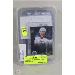 25 HOCKEY CARDS INCL ROOKIE AND INSERTS