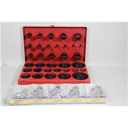 CASE OF VARIOUS SIZE "O" RING SEALS AND