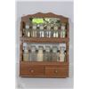 Image 1 : WOODEN SPICE RACK HOLDER WITH 12 GLASS SPICE