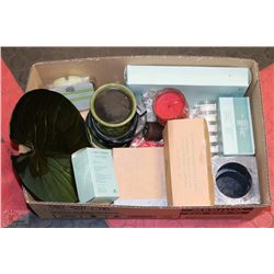 BOX W/PARTY-LITE PRODUCTS INCL. VOTIVES,