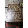 Image 1 : MAN CAVE TIN SIGN