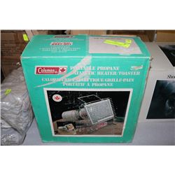 COLEMAN PORTABLE CATALTIC HEATER/TOASTER 3000BTU