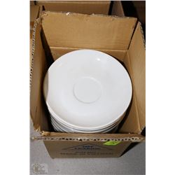 BOX OF 20 NEW SAUCER PLATES