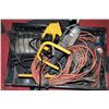 Image 1 : BOX OF COMMERCIAL LIGHTING, EXTENSION CORDS,