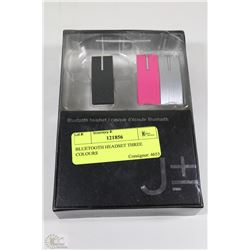 BLUETOOTH HEADSET THREE COLOURS