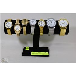DISPLAY WITH 6 NEW FASHION WATCHES