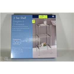 3 TIER CHROME SHELF 13"X12"X28"HIGH