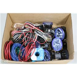 BOX W/6-VEHICLE BLUE LIGHTS &