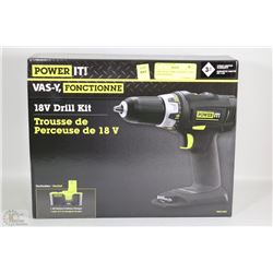 NEW 18VOLT DRILL WITH BATTERY AND CHARGER