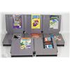Image 1 : BOX W/8 VINTAGE NINTENDO GAMES INCL.