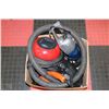 Image 1 : BOX OF ASSORTED VACUUMS INCLUDING SWEEPER