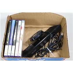 BOX W/ XBOX 360 KINECTS CAM AND