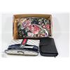 Image 1 : BOX WITH ASSORTED WALLETS , MAKEUP POUCHES