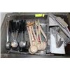 Image 1 : BOX OF COMMERCIAL RESTAURANT UTENSILS