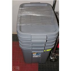 SET OF 4 RUBBERMAID ROUGHNECK