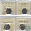 Image 1 : Lot of 2x 2013 Canada 25-cent ICCS Certified MS-65 Arctic Expedition & Life in the North. 2pcs
