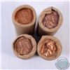 Image 1 : Estate Lot of 1960 & 1963 United States 1-cent Roll of 50pcs. You will receive 2x 1960 roll & 2x 196