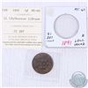 Image 1 : 1891 Canada 1-cent MS-60; LD LL Obverse #2 as stated on the holder. This coin was initially certifie