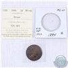 Image 1 : 1894 Canada 1-cent MS-60; brown as stated on the holder. This coin was initially certified by ICCS, 