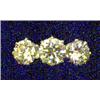 Image 1 : A three stone ring, set brilliant cut diamonds. Total diamond weight 0.75ct. Stamped 18ct. £400-4...