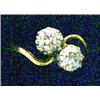 Image 1 : A two stone ring, set with brilliant cut diamonds, each measuring approx 0.50ct. Hall marked 18ct...
