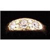Image 1 : A Victorian three stone gypsy ring set with old cut diamonds, total diamond weight estimated as 0...